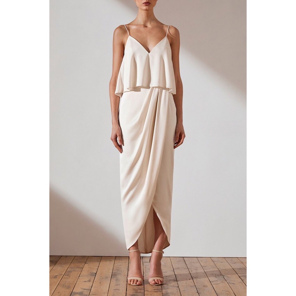 Shona Joy Luxe Cocktail Frill Dress
